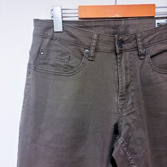 BUFFALO DAVID BITTON Sam slim straight green jeans - Picture 7 of 10